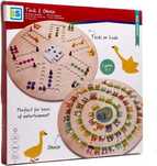 BS Toys Knock Game & Goose Game - 3 gry w 1 - Rodzinna gra plansza