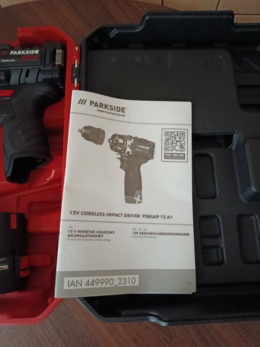 Wiertarko wkrentarka 12v modelA1+ 3 baterie i ładowarka