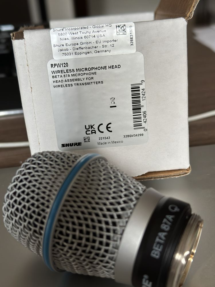 Shure Beta 87A wkładka nowa mikrofon