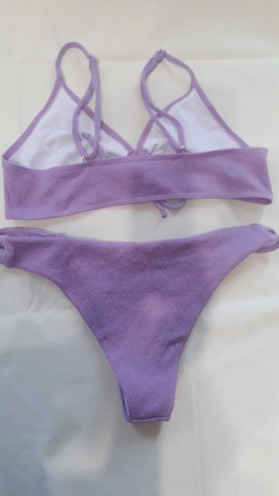 Купальник с топом, цвет лаванда