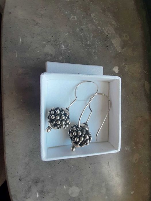 Brincos prata contrastada, nunca usados