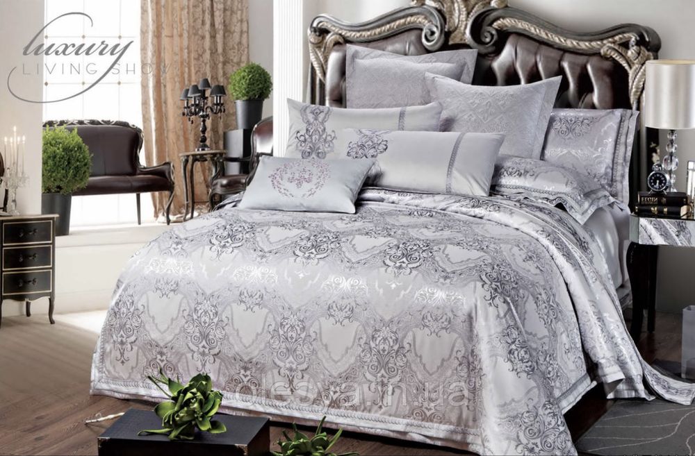 Комплект постільної білизни Bella Villa Євро сатин жакард.