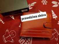 skórzany portfel damski Valentini nowy z metką