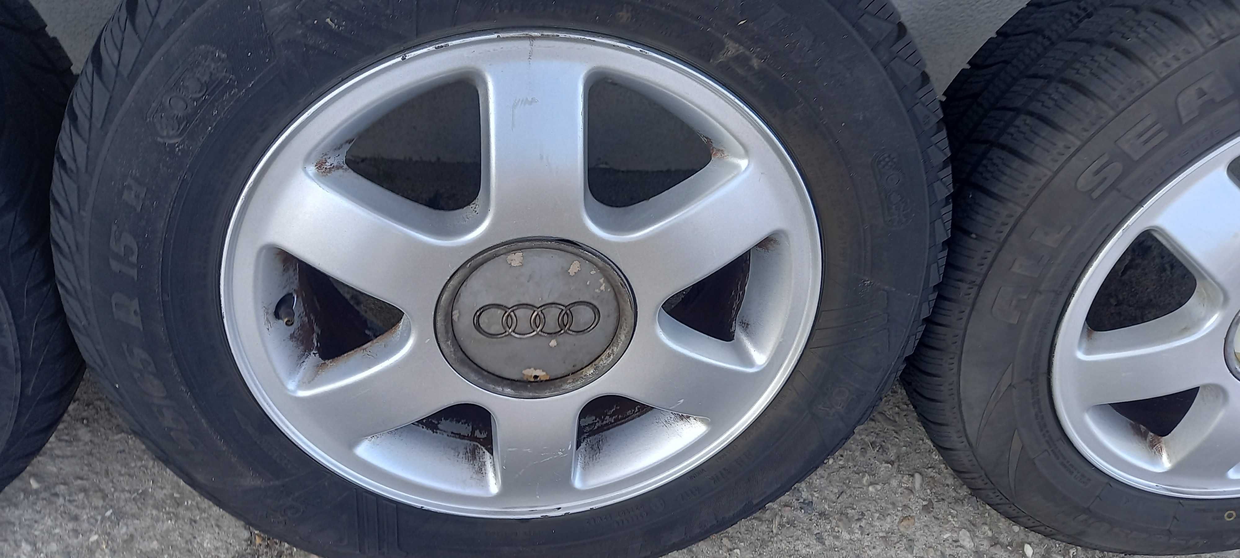 Felgi aluminiowe koła opony wielosezon Audi A3 8L 15 5X100 kpl