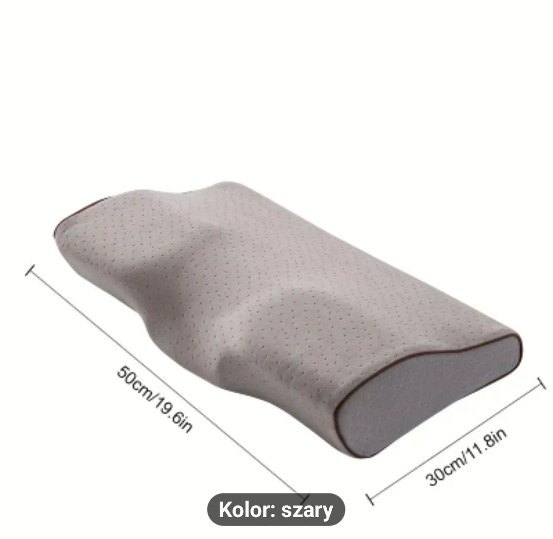 Nowa Poduszka ergonomiczna memory foam konturowa 4d ortopedyczna