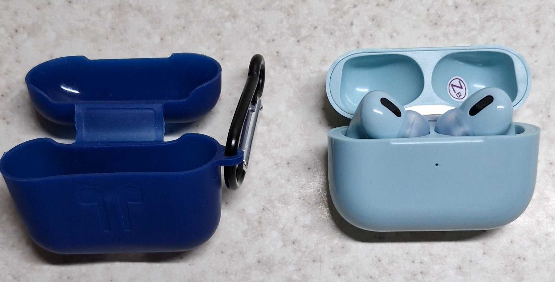 Bluetooth навушники у дизайні AirPods3, PRO Macaroon блакитний сенсорн