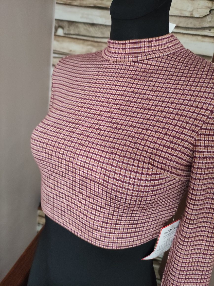 Top golf polgolf Crop top wiązanie sznurki na plecach XS 34 nowy nowa