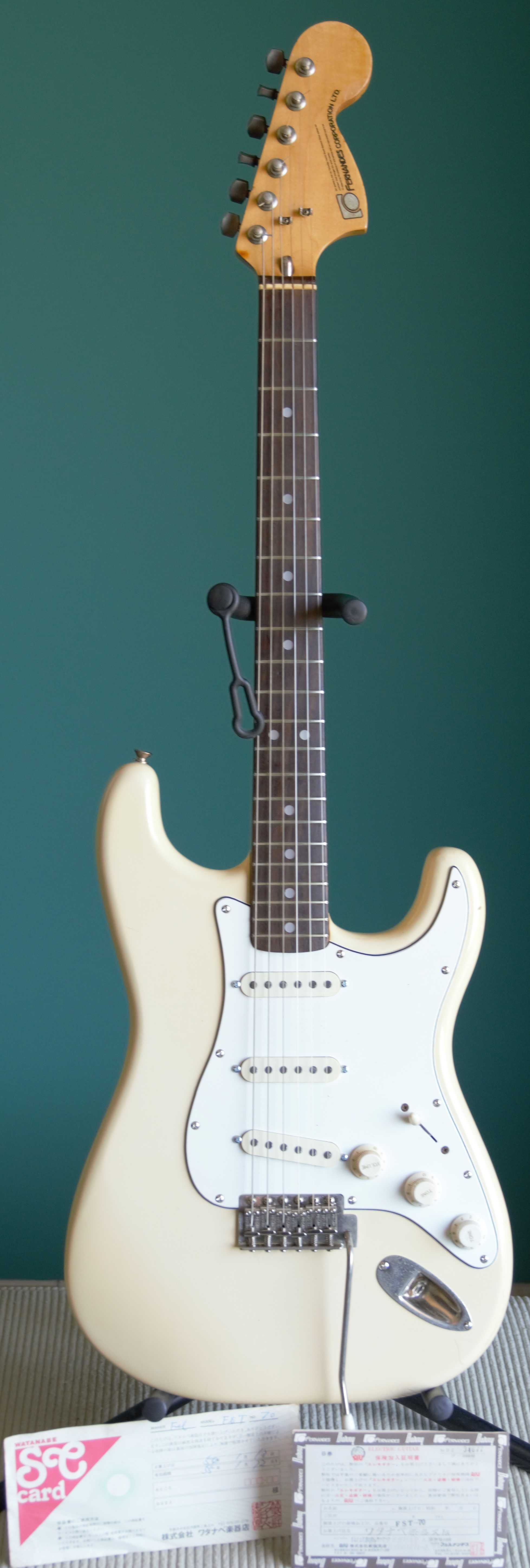 Stratocaster Fernandes FST-90T(stone logo) made in japan 1983