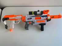 Pistolet Nerf Modulus Mediator + Zestaw Ulepszeń Nerf + 6 strzałek
