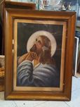 Quadro grande com desenho de Jesus