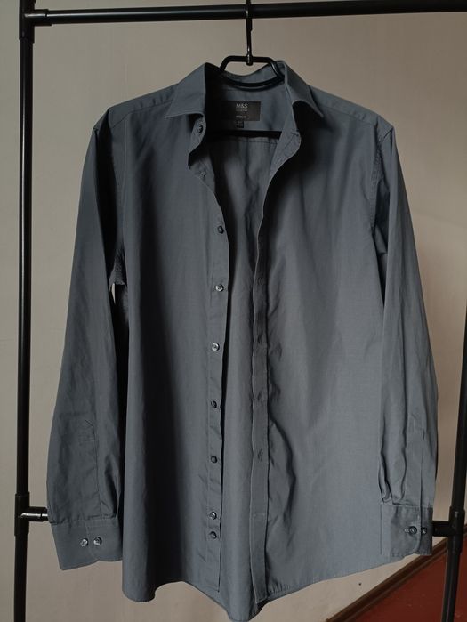 Рубашка сіра M&S
