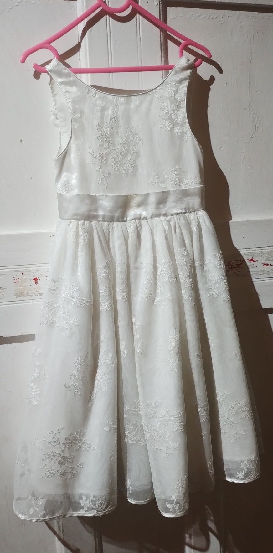 Sukienka Biała rozmiar 116