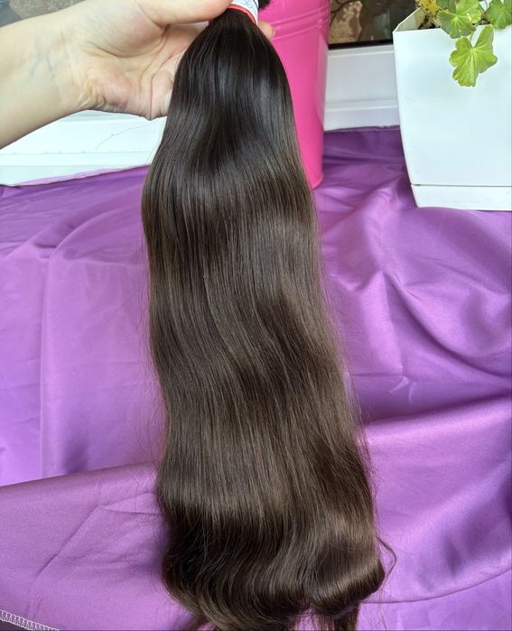 2) wlosy dziewicze 56 cm 190 gr