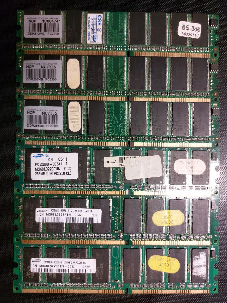 DDR2 1GB и DDR1 256MB