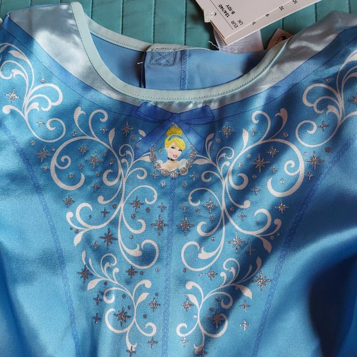 Piękna sukienka przebranie haloween bal kopciuszek h&m 128 134