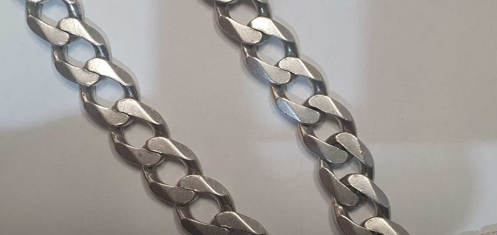 Srebrny łańcuszek 925 59,10 g. 55 cm - Madej Gorlice Mickiewicza -