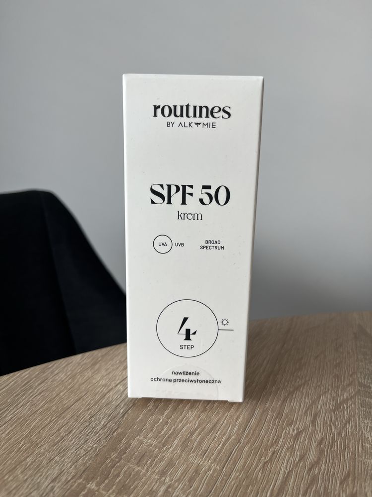 Krem spf 50 UVA UVB Routines by Alkmie 50ml nowy ochrona przeciwsłonec