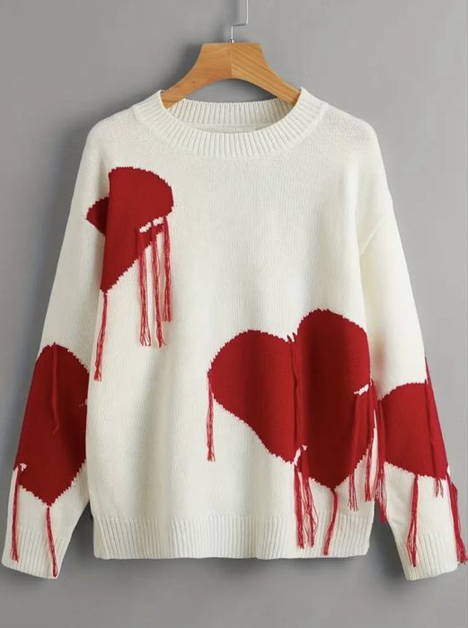 Светр 46-48 трендовий святковий светр л