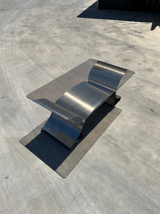 Mesa de centro por François Monnet – Kappa, França, anos 1970