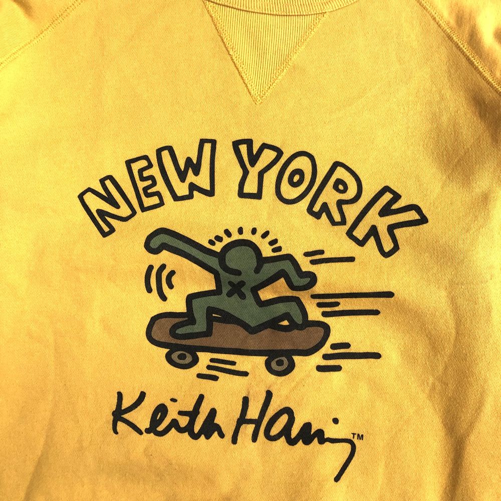 Свитшот Uniqlo X Keith Haring New York Mustard Art Skateboard