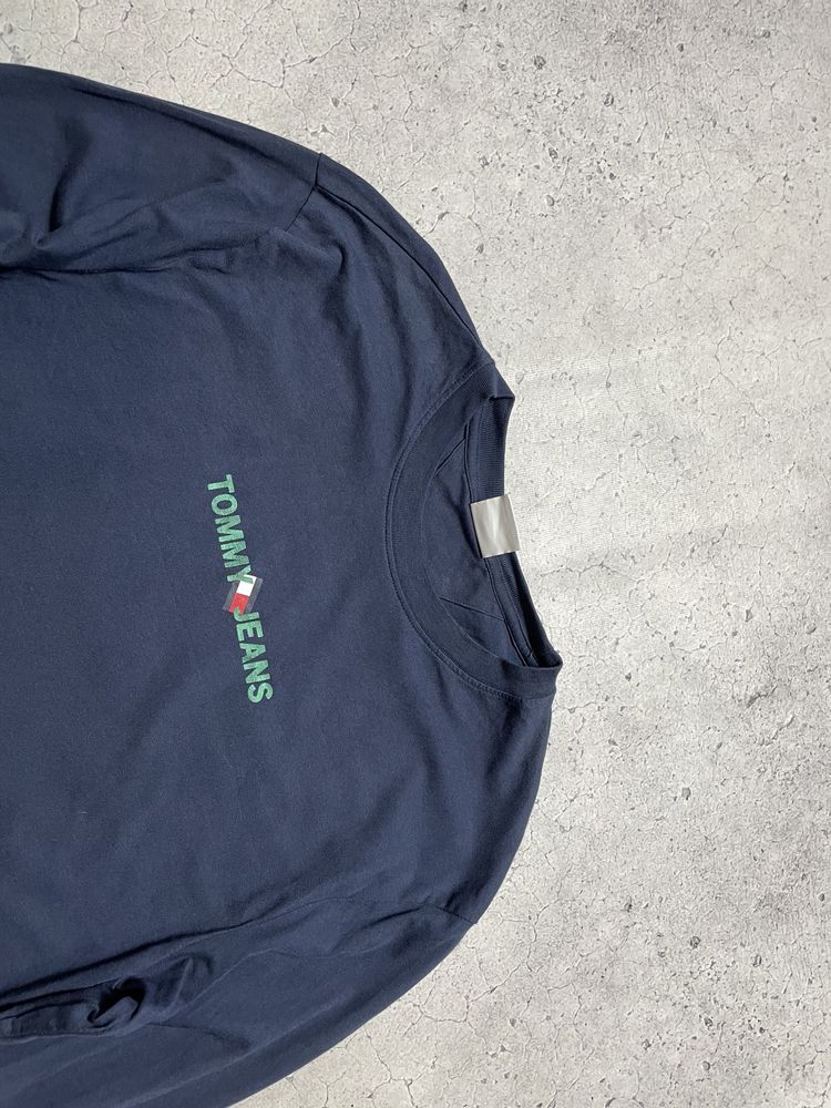 Мужская Кофта Лонгслив Tommy Hilfiger Jeans С Большим Лого Ориг M