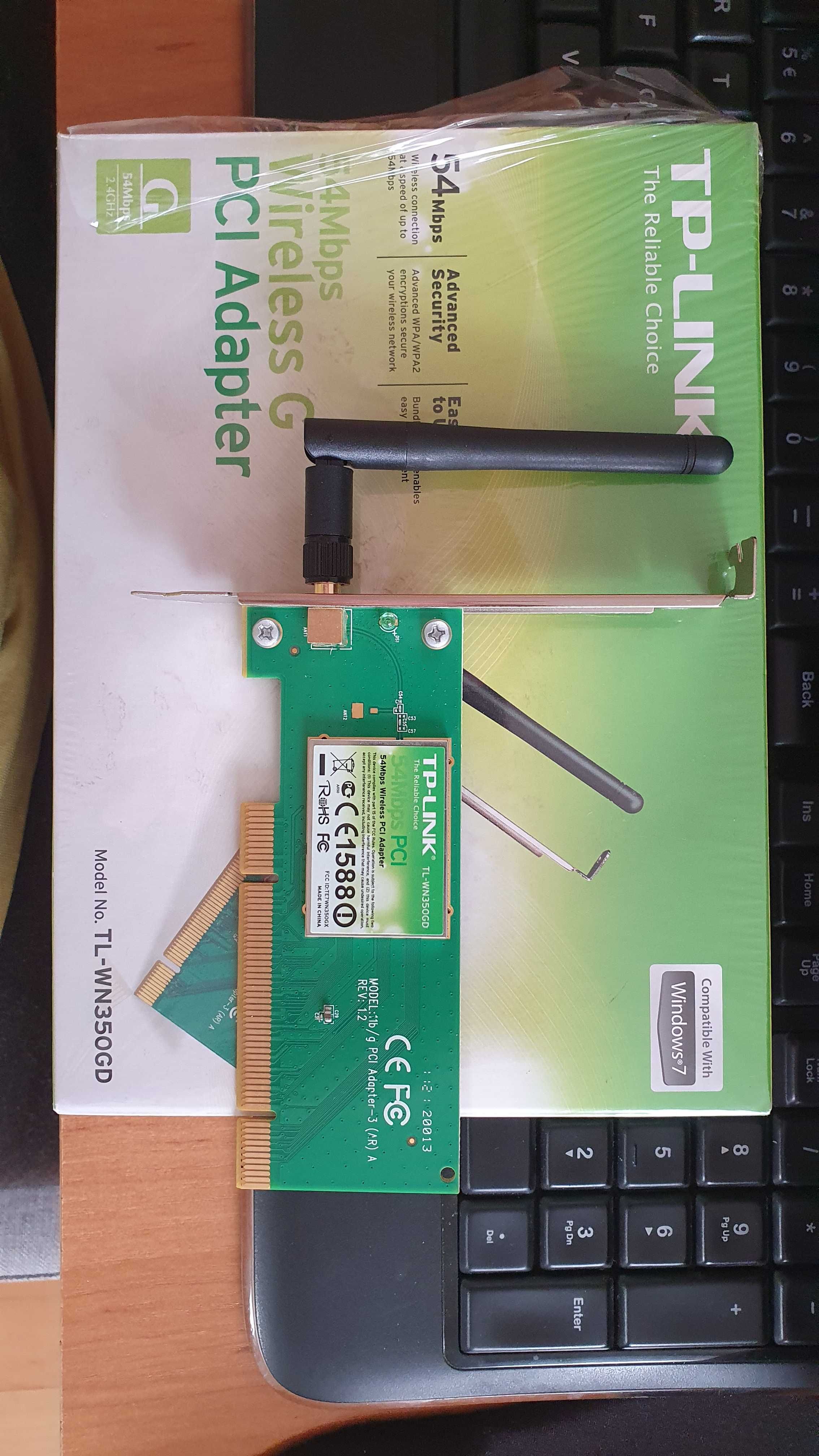 Karta sieciowa TP-Link TL-WN350GD 54Mb/s PCI WiFi