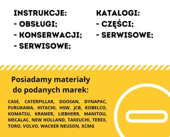 Instrukcje obsługi, serwisowe, napraw. Katalogi części, serwisowe. PDF