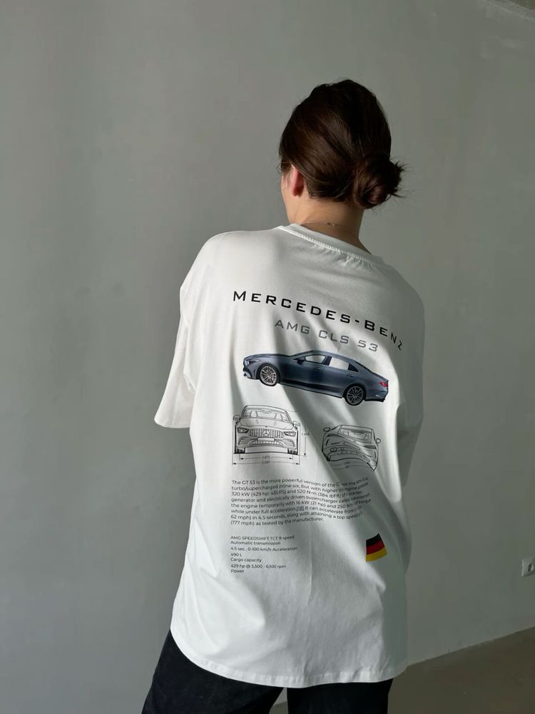 Футболка з принтом Mercedes AMG