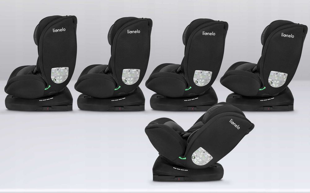 Fotelik samochodowy obrotowy Lionelo BASTIAAN i-Size ISOFIX 0-36kg P-Ń