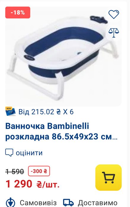 Складна ванночка і гірка