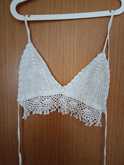 Top crochet verão