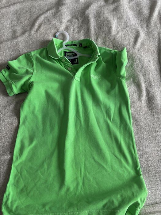 Zielona kosxulka polo superdry uniwersalna bawelniana