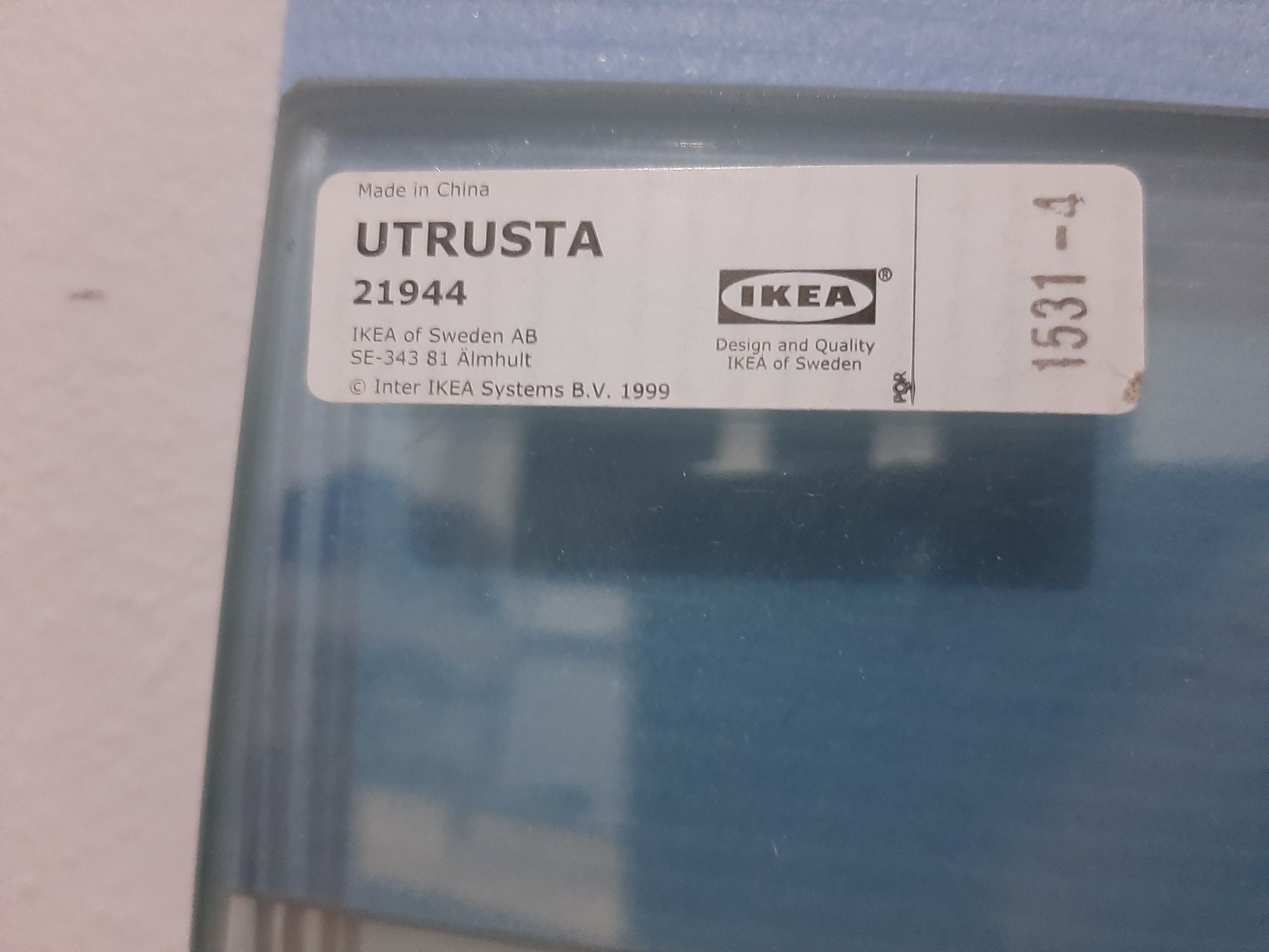 4 półki szklane utrusta ikea 37x80