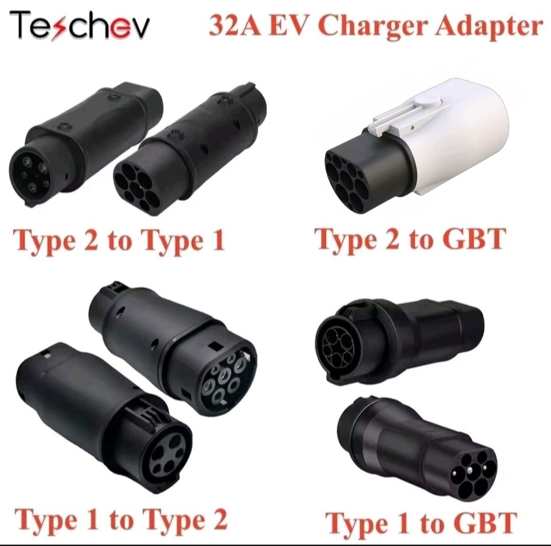 Адаптер перехідник type2-type1 type 1 - type 2,type2-gbt type 1 tesla