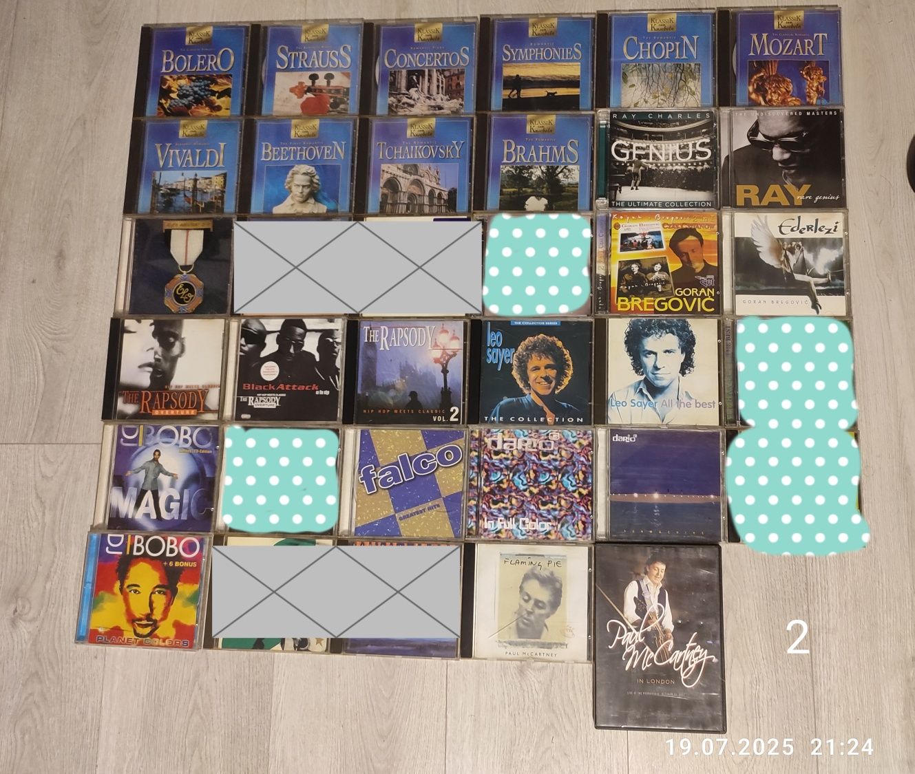 Płyty CD z muzyką z lat 90-tych, 80-tych na sztuki