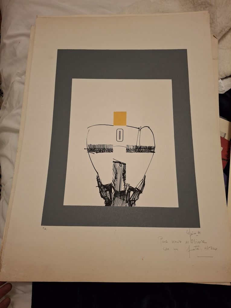 Serigrafia pintor espanhol ceferino moreno grabado