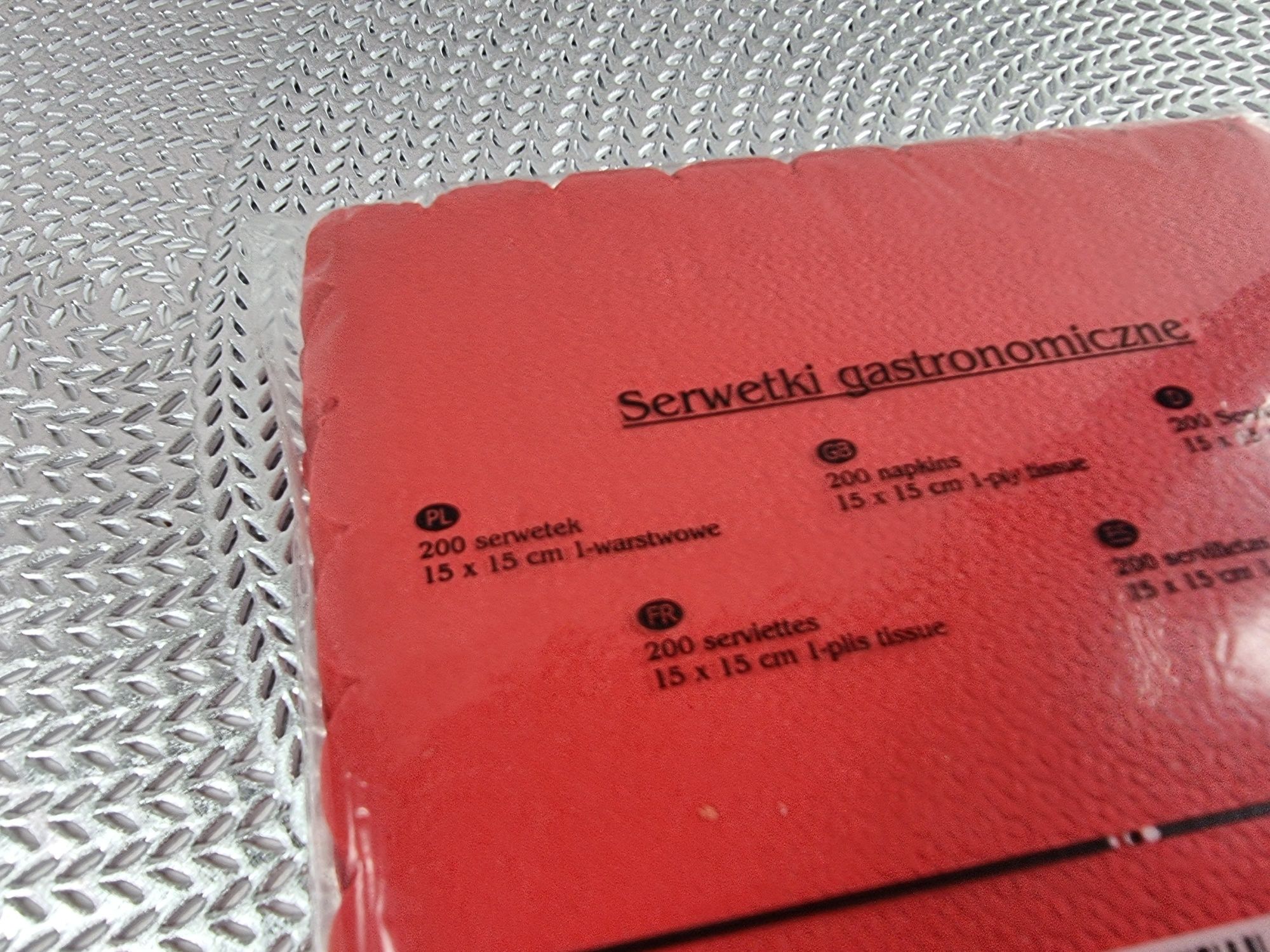 Serwetki gastronomiczne papierowe czerwone