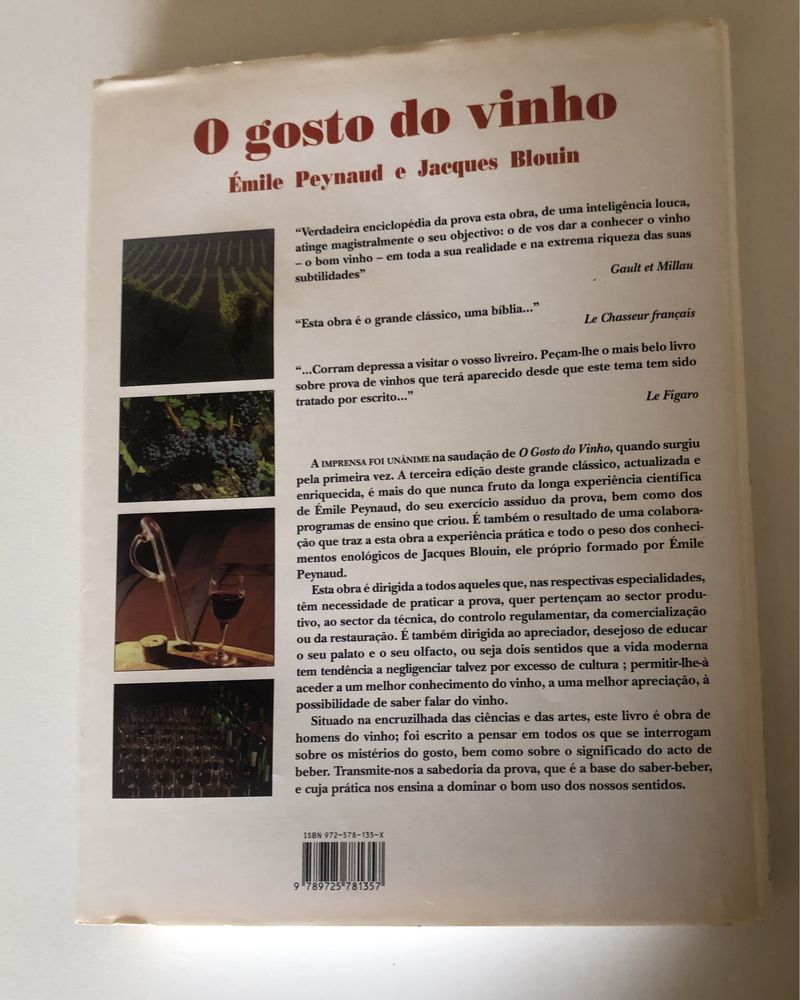 O Gosto do Vinho de Emile Peynaud e Jacques Blouin