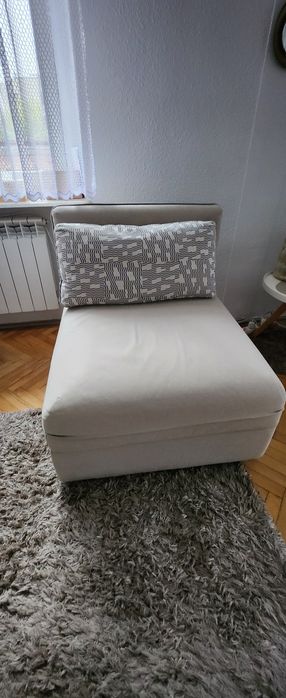 Sofa modułowa IKEA beżowa trzy elementy wygodne spanie dla dwóch osób