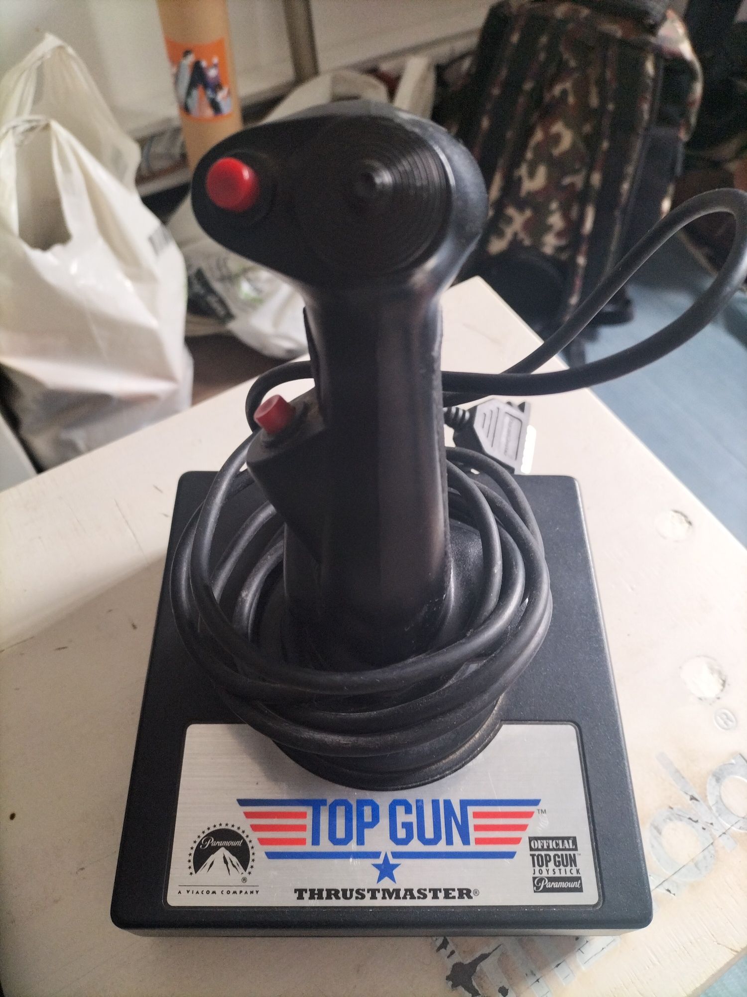 Comando Joystick Thrusmaster Top Gun Vintage Old Paramount