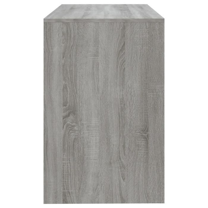 Vidaxl Biurko, Szary Dąb Sonoma 101X50X76,5 Cm Materiał Drewnopochodny