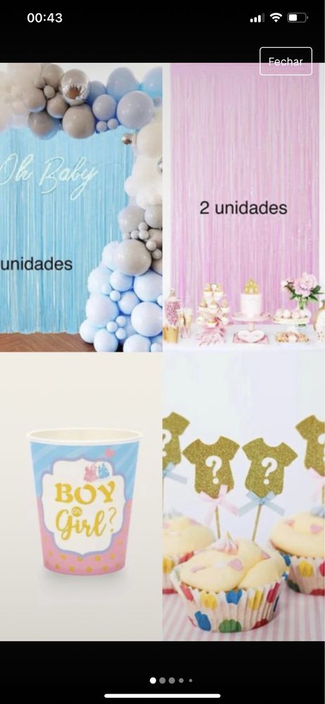 Decoração babyshower chá revelação