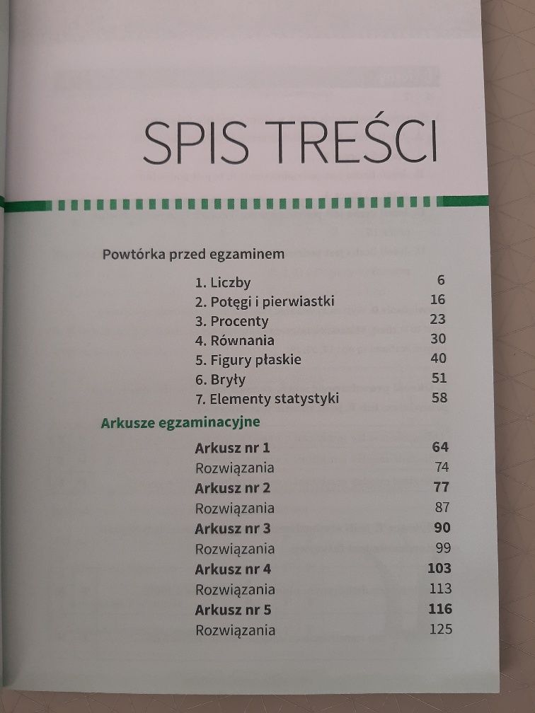 Matematyka. Egzamin ósmoklasisty