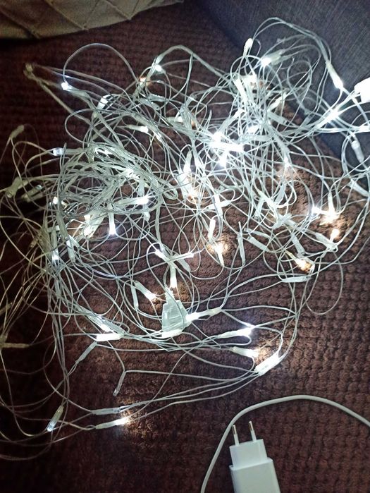 Światełka siatka LED lampki choinka boże narodzenie