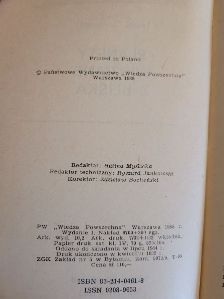 Leszek Czechowski Planety widziane z bliska 1985 WP