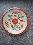 stary talerzyk ceramiczny Carstens Georgenthal z glazurą uranową