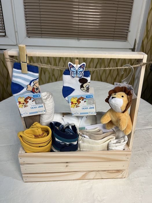 Подарунковий бокс для новонародженого. Для немовлят. Одяг для малюків.