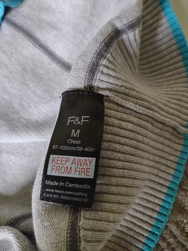 Kardigan męski, F&F Premium, 100% cotton, rozmiar M