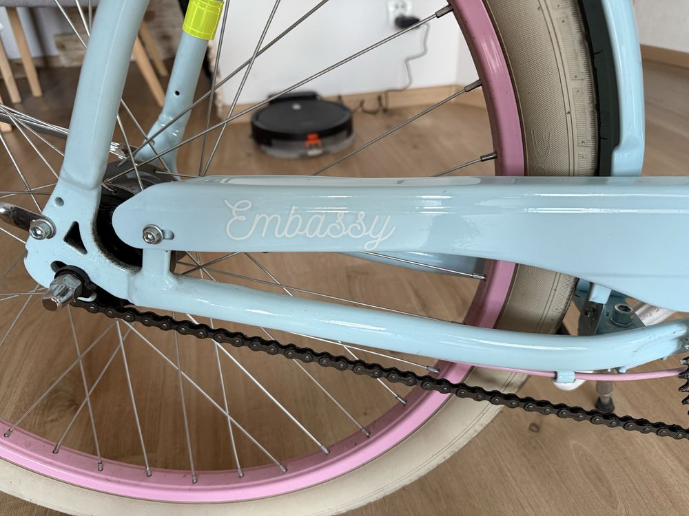 Rower miejski Cruiser Embassy Deluxe 7 biegów Flamingi