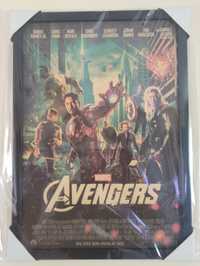 Avengers plakat oprawiony w czarną ramę